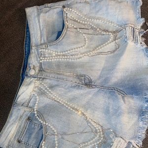 PLUS SIZE FASHION NOVA SHORTS BEDAZZLED